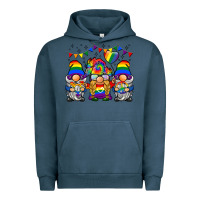 Pigment Midnight Navy lgbtq gnome Urban Hoodie - BarkalooDesign
