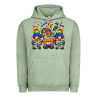 Pigment Oil Green lgbtq gnome Urban Hoodie - BarkalooDesign
