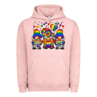 Pigment Salmon lgbtq gnome Urban Hoodie - BarkalooDesign