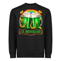 Black St. Patrick's Day beer Heavyweight Sweatshirt - OliviaCreatesArt