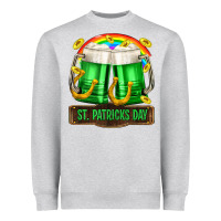 Heather Grey St. Patrick's Day beer Heavyweight Sweatshirt - OliviaCreatesArt