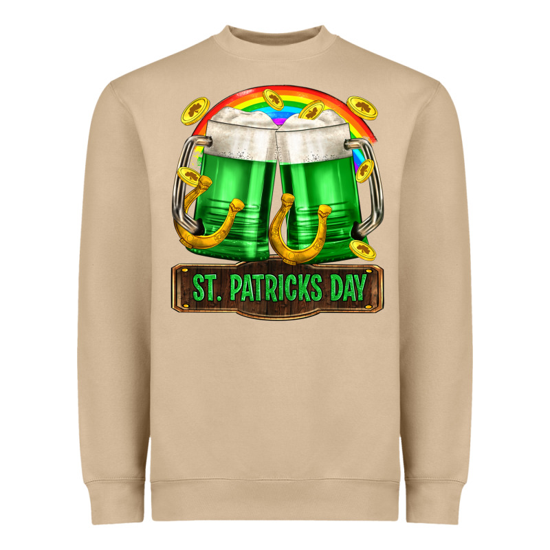 St. Patrick's Day Beer Heavyweight Sweatshirt by OliviaCreatesArt | Teevron
