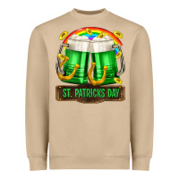 Mushroom St. Patrick's Day beer Heavyweight Sweatshirt - OliviaCreatesArt