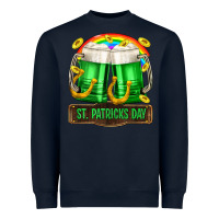 Navy St. Patrick's Day beer Heavyweight Sweatshirt - OliviaCreatesArt