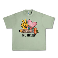 Oil Green peace love 1st grade Urban Heavy Tee - JahusDesignShop