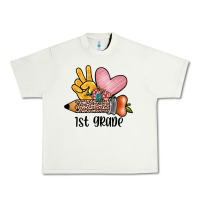 Pistachio peace love 1st grade Urban Heavy Tee - JahusDesignShop