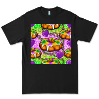 Black Mardi Gras king cake seamless pattern Premium Tee - BundleAndBundleShop