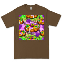 Cacao Mardi Gras king cake seamless pattern Premium Tee - BundleAndBundleShop