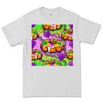 Dove Grey Mardi Gras king cake seamless pattern Premium Tee - BundleAndBundleShop