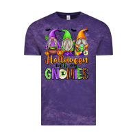 Cloud Purple halloween with my gnomies Vintage Tee - texasbilliewilder