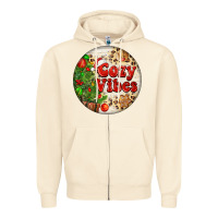 Sandshell Cozy vibes Zipper Hoodie - FaDigitalArtStudio