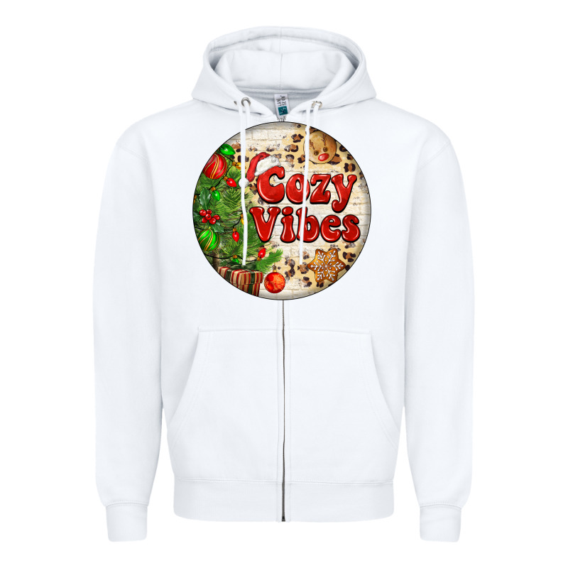 Cozy Vibes Zipper Hoodie by FaDigitalArtStudio | Teevron