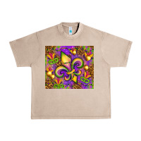 Mardi Gras Fleur De Lis Urban Heavy Tee | Teevron