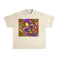Sandshell Mardi Gras fleur de lis Urban Heavy Tee - NancyCooperArtShop