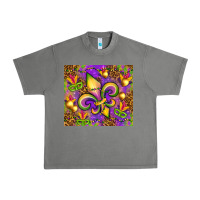 Tornado Mardi Gras fleur de lis Urban Heavy Tee - NancyCooperArtShop