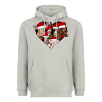 Moon Dust farm animals christmas Heavyweight Hoodie - CowhideDigitalArt