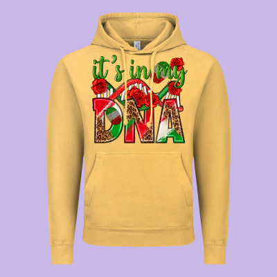 It's In My Dna Mexico Vintage Hoodie Designed By Texasbilliewilder
