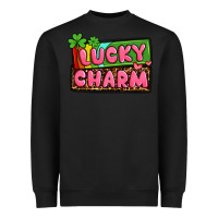 Black St. Patrick's lucky charm Heavyweight Sweatshirt - OliviaCreatesArt