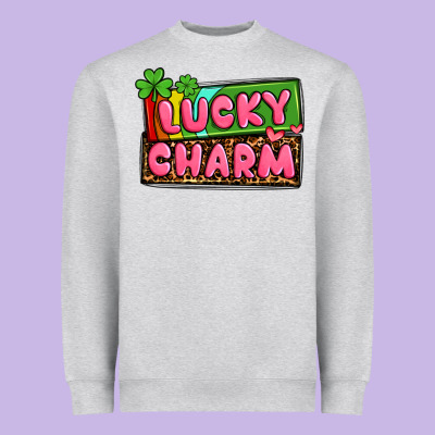 St. Patrick's Lucky Charm Heavyweight Sweatshirt Designed By Oliviacreatesart