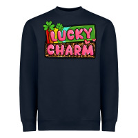 Navy St. Patrick's lucky charm Heavyweight Sweatshirt - OliviaCreatesArt