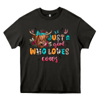 Asphalt just a girl who loves cows Heavy Core Tee - JahusDesignShop