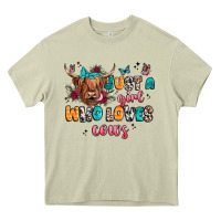 Mossy just a girl who loves cows Heavy Core Tee - JahusDesignShop