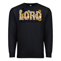 Black the lord is my light and my salvation Premium Sweatshirt - CowhideDigitalArt