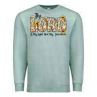 Seafoam the lord is my light and my salvation Premium Sweatshirt - CowhideDigitalArt