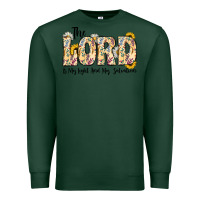 Sports Green the lord is my light and my salvation Premium Sweatshirt - CowhideDigitalArt