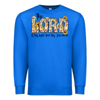 True Royal the lord is my light and my salvation Premium Sweatshirt - CowhideDigitalArt