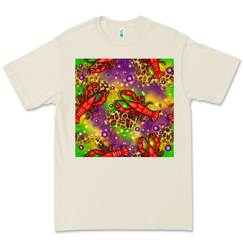 Mardi Gras Lobster Seamless Pattern Premium Tee by BundleAndBundleShop | Teevron