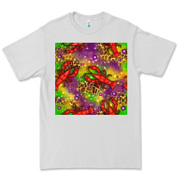Dove Grey Mardi Gras Lobster Seamless Pattern Premium Tee - BundleAndBundleShop