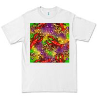 White Mardi Gras Lobster Seamless Pattern Premium Tee - BundleAndBundleShop