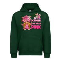 Forest Green in october we wear pink gnome Urban Hoodie - BarkalooDesign