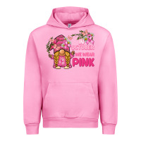 Fuchsia Pink in october we wear pink gnome Urban Hoodie - BarkalooDesign