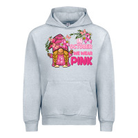 Heather Grey in october we wear pink gnome Urban Hoodie - BarkalooDesign