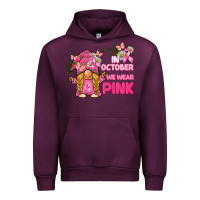 Mauve Wine in october we wear pink gnome Urban Hoodie - BarkalooDesign