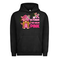 Pigment Black in october we wear pink gnome Urban Hoodie - BarkalooDesign