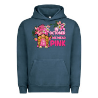 Pigment Midnight Navy in october we wear pink gnome Urban Hoodie - BarkalooDesign