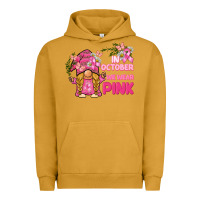 Pigment Peanut Butter in october we wear pink gnome Urban Hoodie - BarkalooDesign