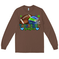 Chestnut Touchdown season American football green and blue Long Sleeve Tee - HowdyJamesFarm
