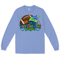 Colony Blue Touchdown season American football green and blue Long Sleeve Tee - HowdyJamesFarm