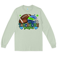 Matcha Touchdown season American football green and blue Long Sleeve Tee - HowdyJamesFarm