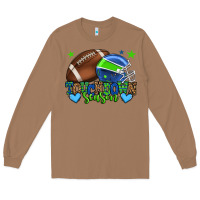 Toasted Coconut Touchdown season American football green and blue Long Sleeve Tee - HowdyJamesFarm
