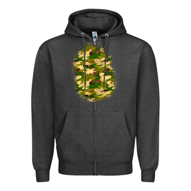 Camouflage Patch 4 Zipper Hoodie by BundleAndBundleShop | Teevron