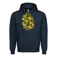Navy camouflage patch 4 Zipper Hoodie - BundleAndBundleShop