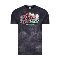 Cloud Black blessed teacher school Vintage Tee - NancyCooperArtShop