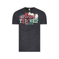 Vintage Black blessed teacher school Vintage Tee - NancyCooperArtShop