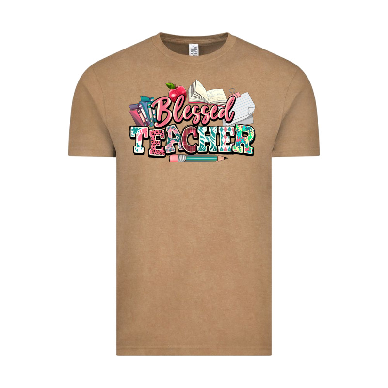 Blessed Teacher School Vintage Tee by NancyCooperArtShop | Teevron