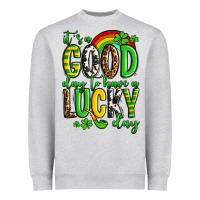 Heather Grey St. Patrick's It's a good day to have a lucky day Heavyweight Sweatshirt - OliviaCreatesArt